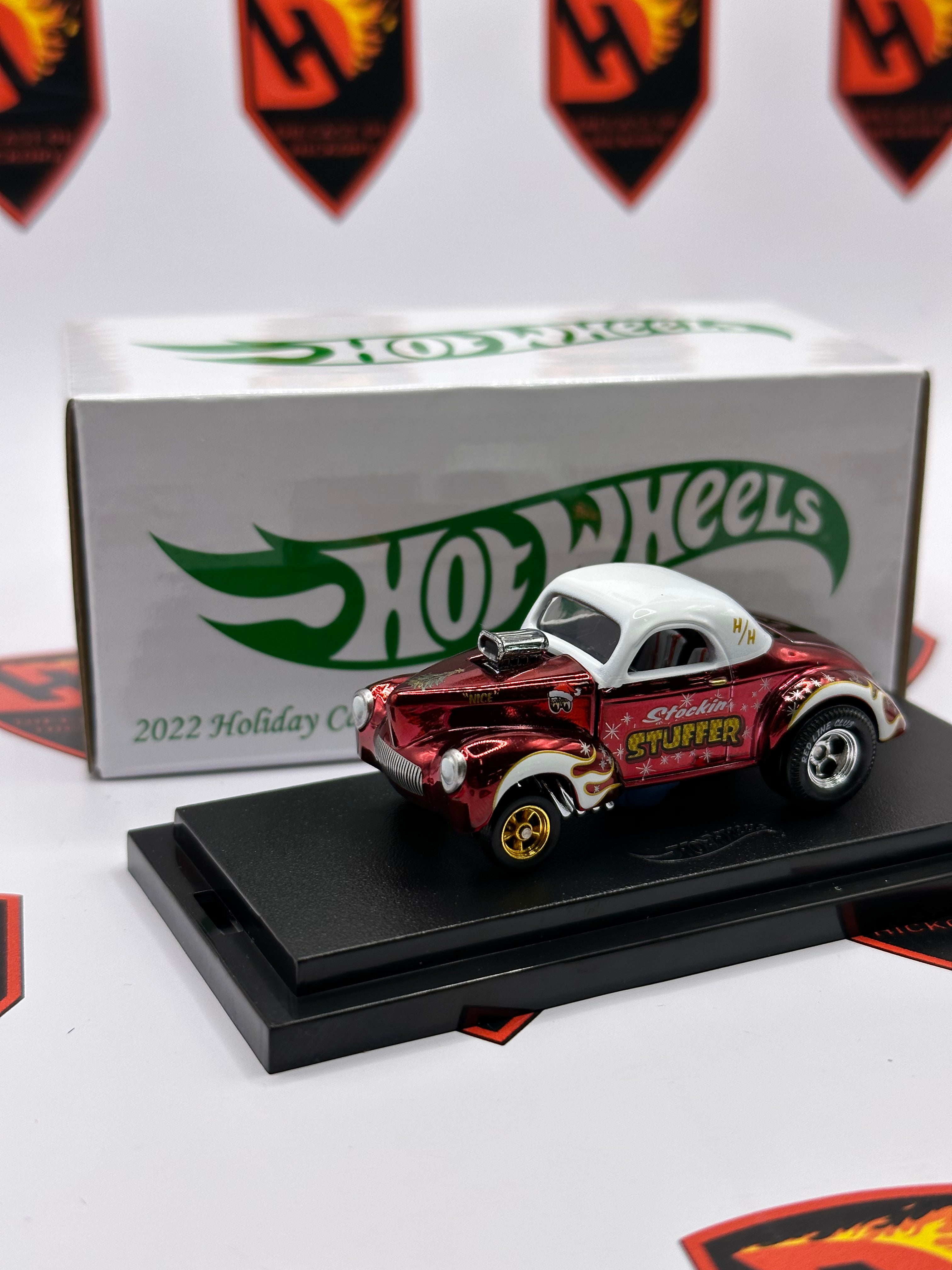 Hot Wheels RLC 2022 Holiday Car '41 Willys Gasser #372| Diecast